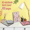 4 Pcs Diamond Painting Notebook for Adults, Diamond Art Journal DIY Art Kits Sets A5 Leather Painting Sketchbook Back to School Supplies Gifts for Adults Beginners(Spring Floral)